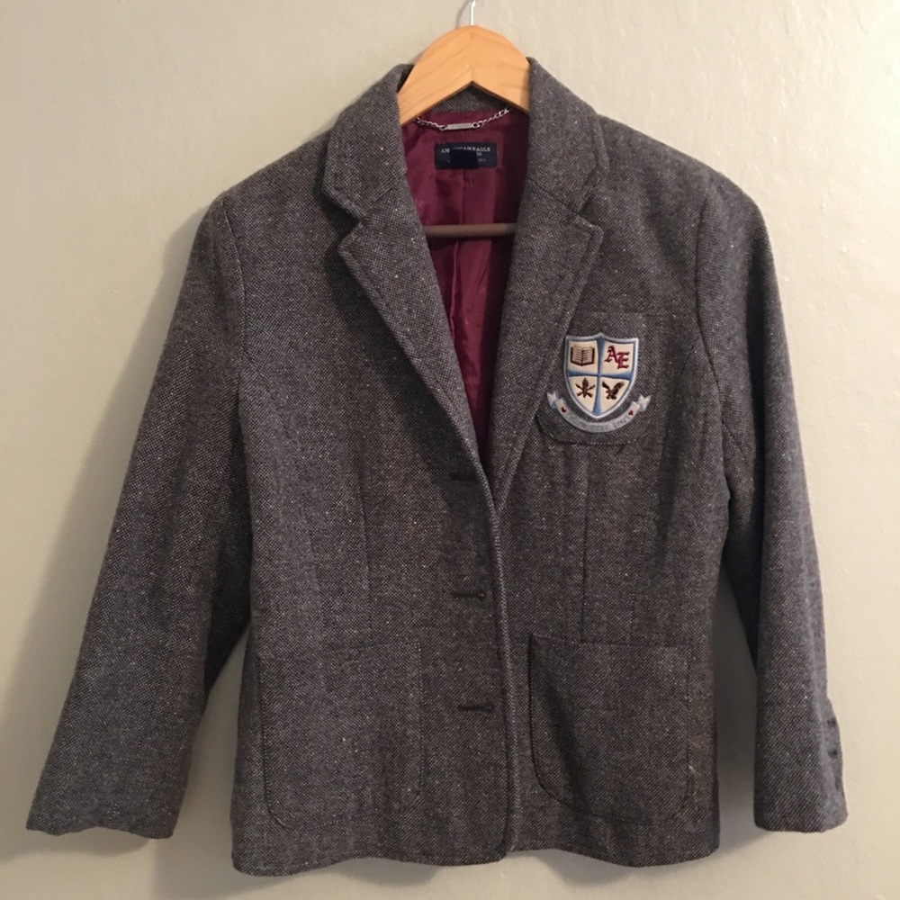 American Eagle grey blazer